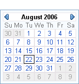 Calendar mode 1